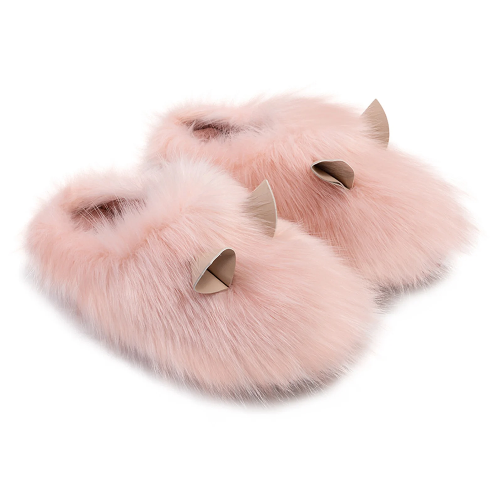 

Plush Slippers Guinea Pig Shape Home Women Cute Indoor Couples Warm Fluffy Home Slippers