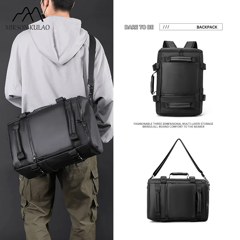 New men's backpack fashion outdoor travel large capacity mountaineering bag luggage bag waterproof material