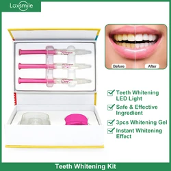 Professional Teeth Whitening Kit with Teeth Whitening LED Light Whitening Gel Bleaching Tooth Whitener Oral Hygiene Whiter Tooth