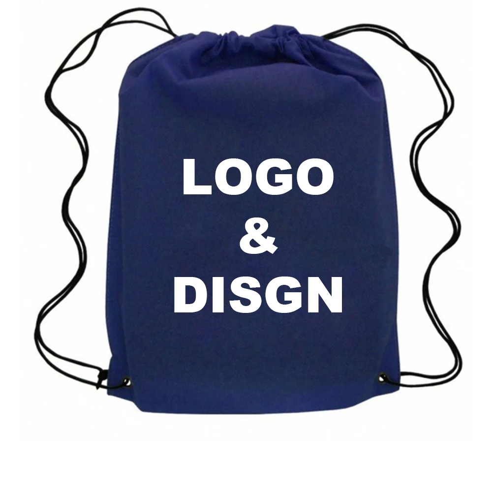 Custom Drawstring Backpack Bag 30x45cm Sports Team Decoration Promotion Home Holiday Business Company Logo for Advertising