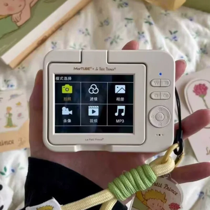 

In Stock Ccd Flip Up Camera Little Prin ce With 2.8 Inch Hd Screen Portable Compact Camera Fashion Toy for Friend Birthday Gift