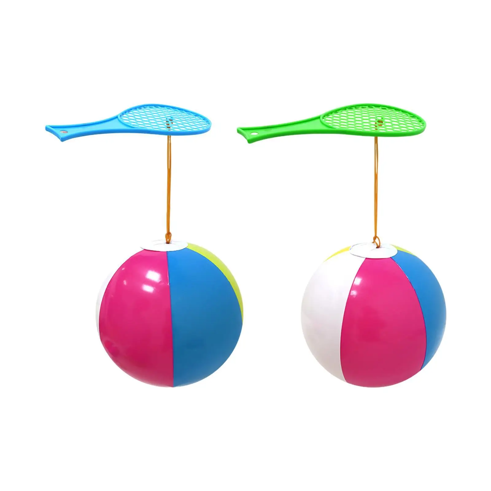

Kids Inflatable Ball Racket Set Fun Bouncing Ball for Party Indoor Preschool