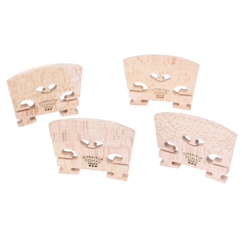 4er-Set Violinbrücken aus Ahornholz für 4/4-3/4 Größe Instrumentenzubehör Violinsaiten Brückenteil Werkzeuge 50 x 40 x 5 mm – Detail 13