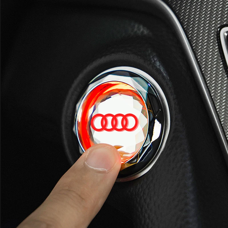 2024 For Audi TT Q2 Q3 Q5 Q7 Q8 A3 A4 A5 A6 A7 R8 One Click Start Trim Cover Engine Ignition Start Stop Button Protective Cover