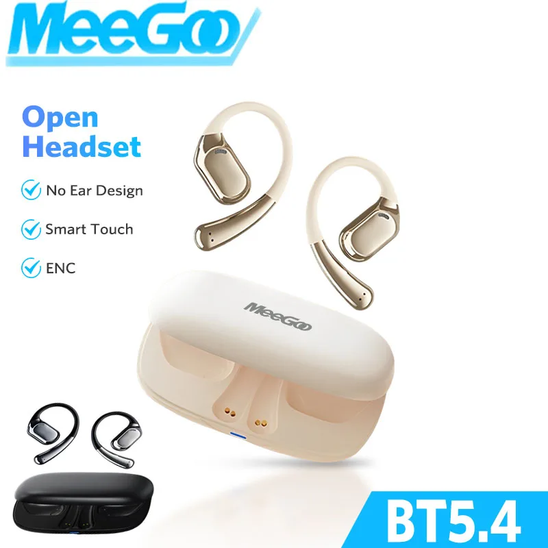 

MeeGoo O9 Ear Hanging Bluetooth Headset Noise Reduction Stereo Wireless Earphones Open OWS Bluetooth Bone Conduction Sports Head