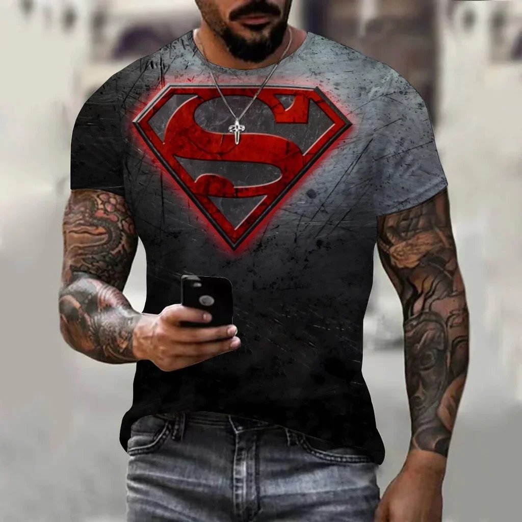 Camiseta con estampado 3D para hombre, ropa de manga corta, cómoda, holgada, de verano