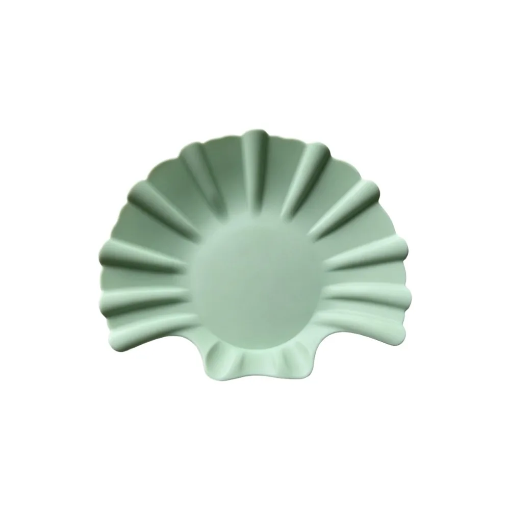

Heatproof Shell Shape Silicone Coaster Drop-proof Thickened Coffee Cup Mat Soft Non-slip Heat Insulation Pad Bar Counter