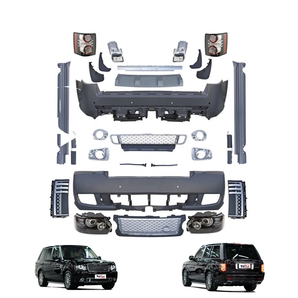 Car autobiography body kit Front & Rear Bumper for 2005-2012 Range Rover Land Roveer vogue BeHi L322 