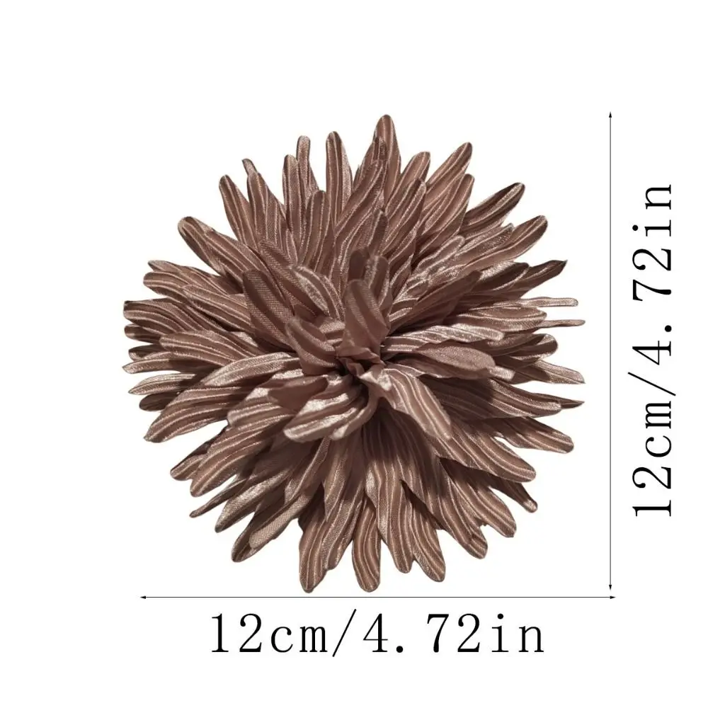 النسيج الاكسسوارات اليدوية زهرة كبيرة بروش دعوى سترة معطف بلون دبوس بروش مجوهرات شارة الملحقات