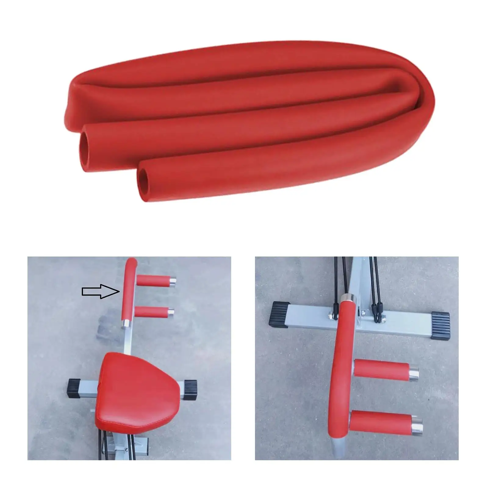 Rubber Tubing Grip for 25mm Tube Anti Slip Handlebar Grip for Fitness Equipment