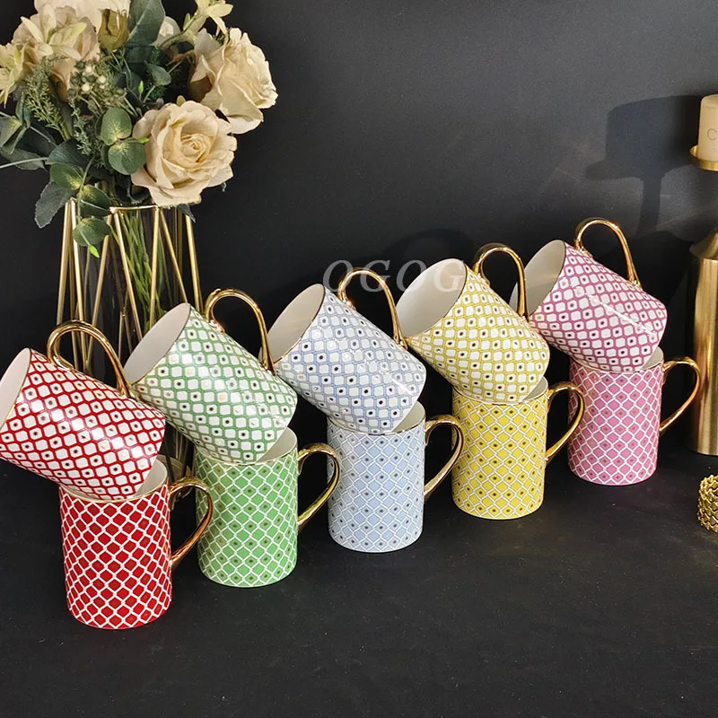 

Европейский костяной фарфор, послеобеденный чай, кофейная чашка и блюдце, кружка для пары, чашка для воды, подарок для красоты, оптовая продажа