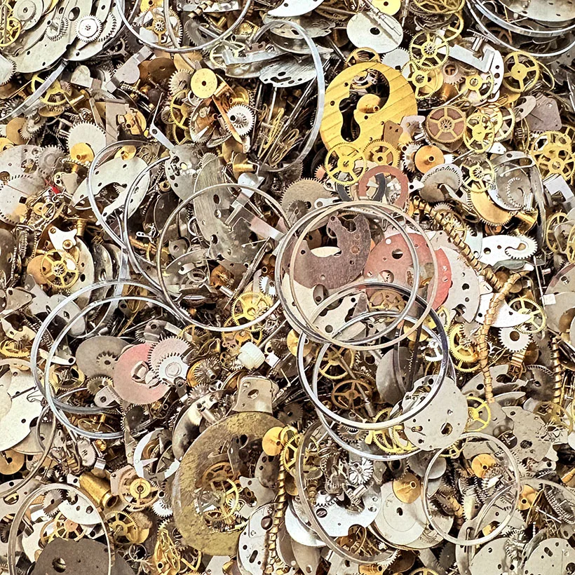 Watch mechanical butterfly material package handmade DIY real watch parts gear steampunk insect specimen dropper glue