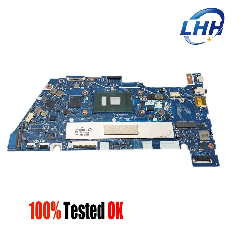 

Материнская плата LA-G631P для ноутбука HP X360 14 G1, материнская плата с процессором I7-7600U, 16 ГБ, 64 ГБ, UMA