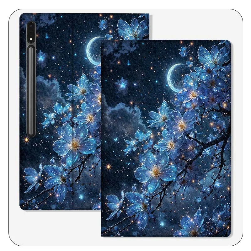 

Luminous Flower Beautiful For Samsung Galaxy Tab S9 S10 S6 S7 S8 FE Plus Lite Inch Foldable Cover Tablet Case