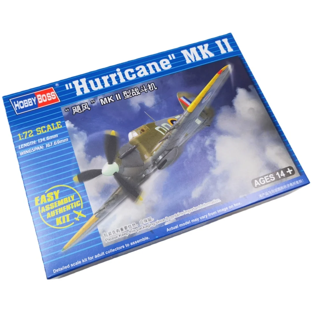 TRUMPETER 1/72 Hurricane Mk II Fighter modelo de rompecabezas de ensamblaje