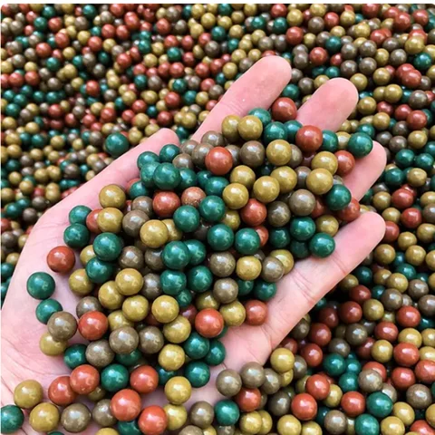 Multicolor Safety Mud Ball Slingshot Ultra Hard Ceramic Ball Outdoor Hunting Slingshot Natural Mud Ball Training Competitive