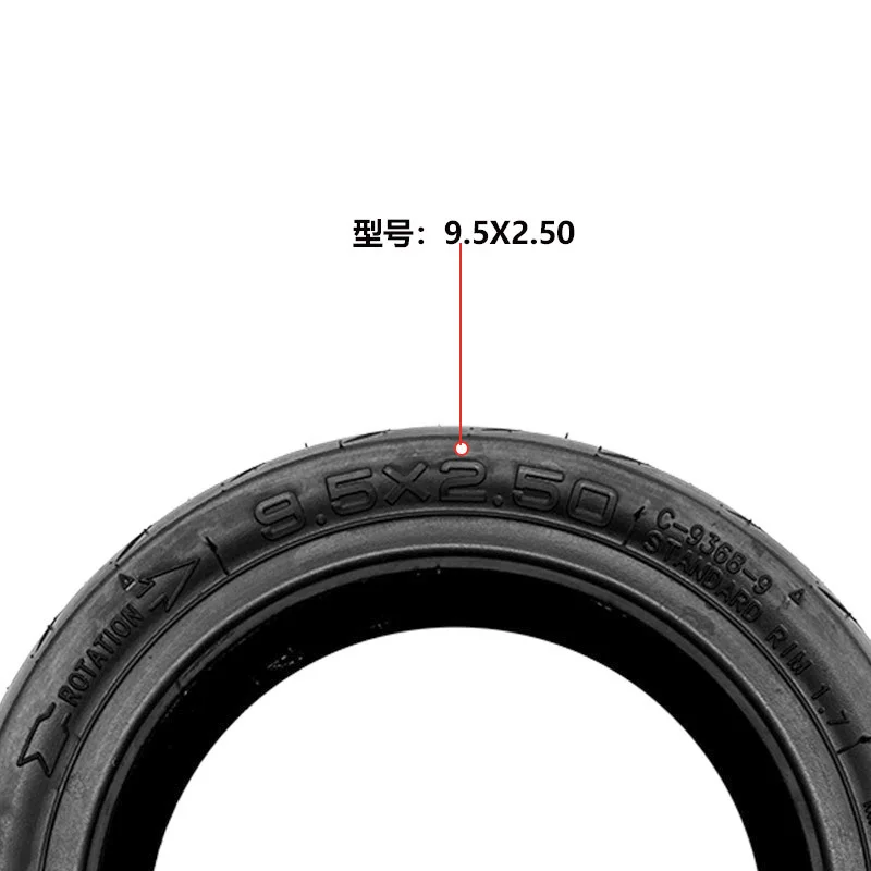 High Quality CST 9.5x2.50 Vacuum Tire Gel Self-healing Tubeless Tyre for Niu KQi3 Electric Scooter Replacement Parts