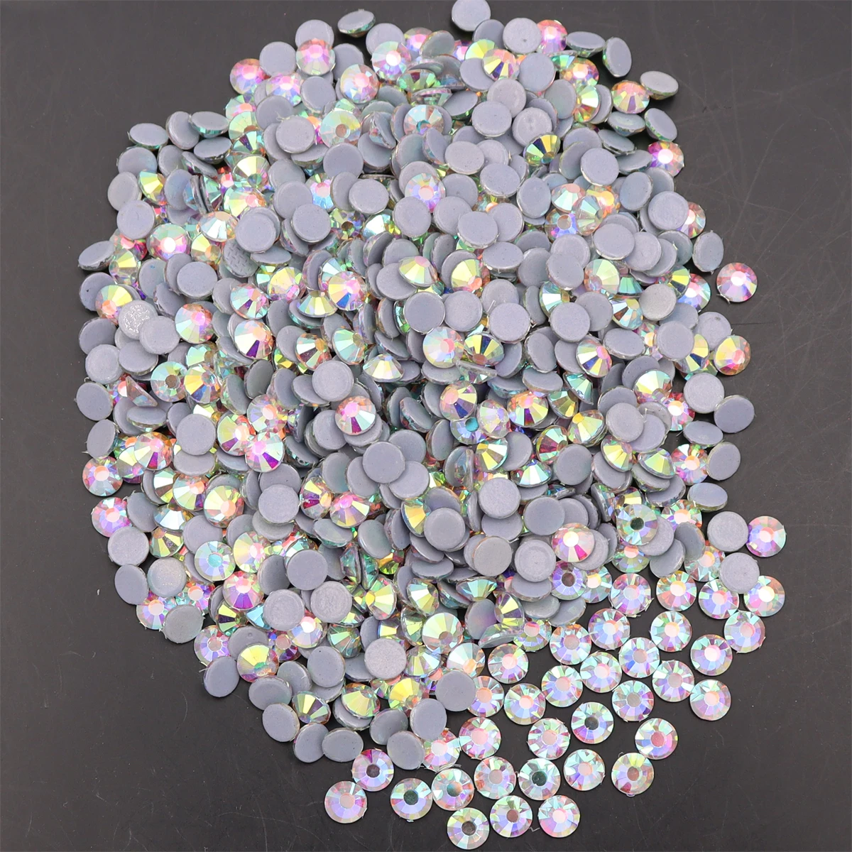 Super Glitter Crystal 3D Nail Art Rhinestones SS3-SS50 FlatBack Clear White AB Stone Glass Strass Sewing Fabric Phone Decoration