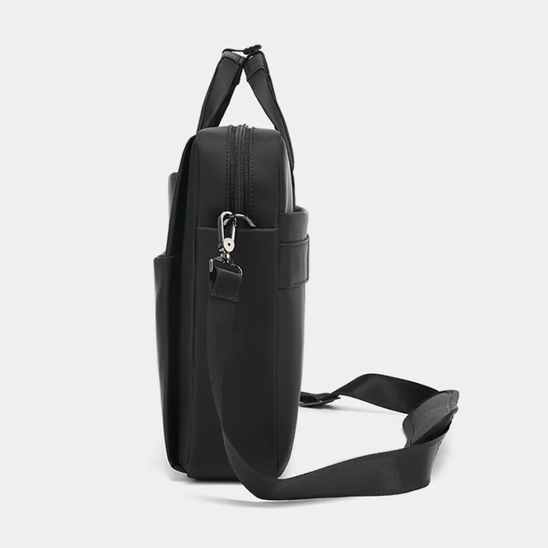 Wielofunkcyjna męska teczka Oxford 15.6 "Cal torba na laptopa biurowa torebka torba na ramię Crossbody o dużej pojemności