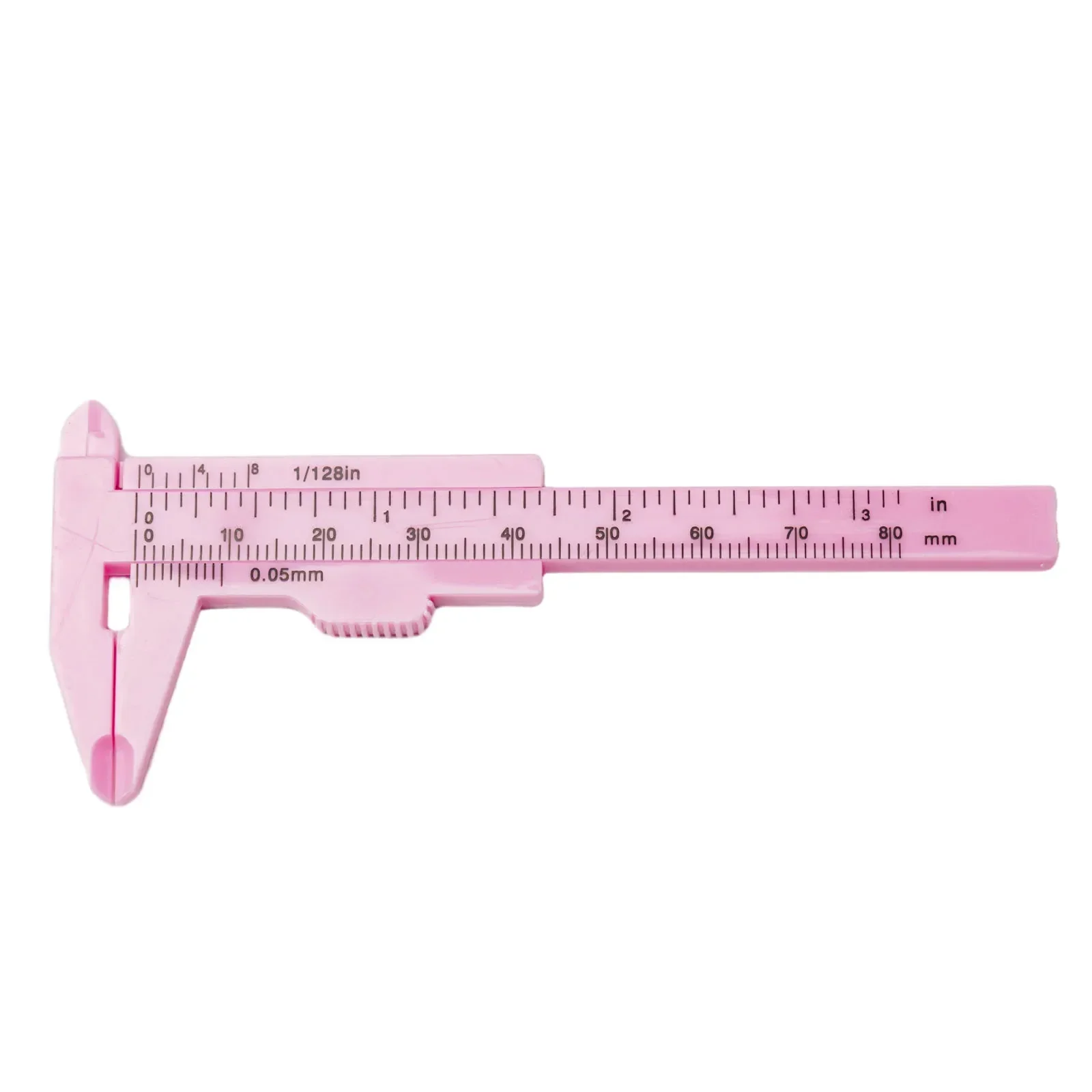 Measurement Analysis Instrument Gauging Tools Vernier Caliper Plastic Sliding Gauge Double Scale Ruler 0-80mm Jewelry Industrial