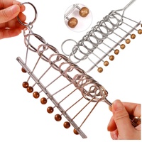 Metal Unlock Ring Puzzle Set Nine Chain Buckle Game Toy Intelligence Puzzle Ring Buckle Chinese Cultural Decoration Buckle