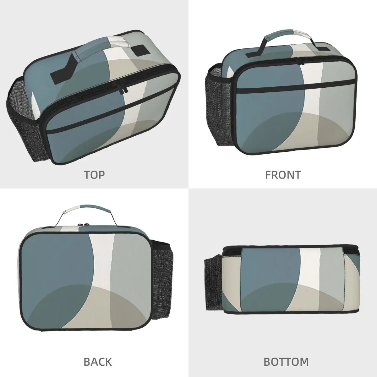Mid Century Minimali Insulated Lunch Bag for Women Office Cooler Thermal Food Box Tote Portable Lunch Boxes Container