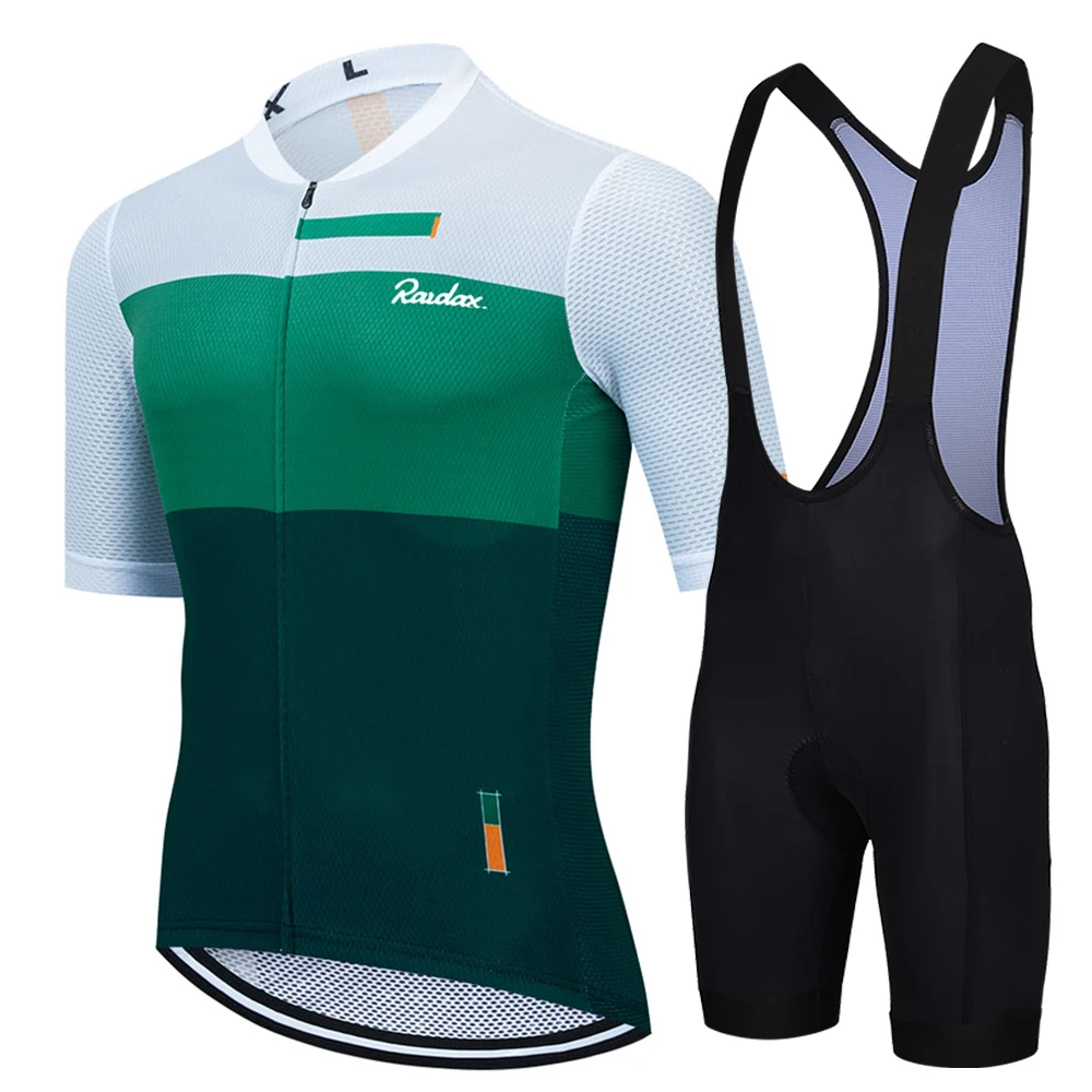AliExpress RAUDAX 2025 Road Bike Jersey Set Men's Cycling Clothing Summer MTB Team Clothes Short Sleeve Uniform Triathlon Skinsuit Ropa De Hombre