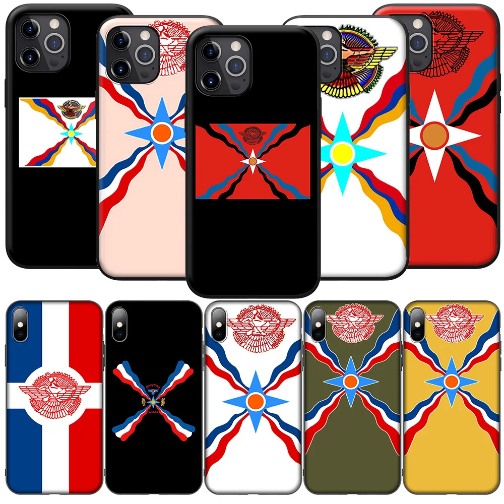 SK19 Assyria Flag Assyrian Phone Soft Case for Xiaomi Redmi 13 12C 12 10C 10 9C S2 10 9T 10A 9C 9A 9 8A 8 7A 7 6A 6 Pro NFC