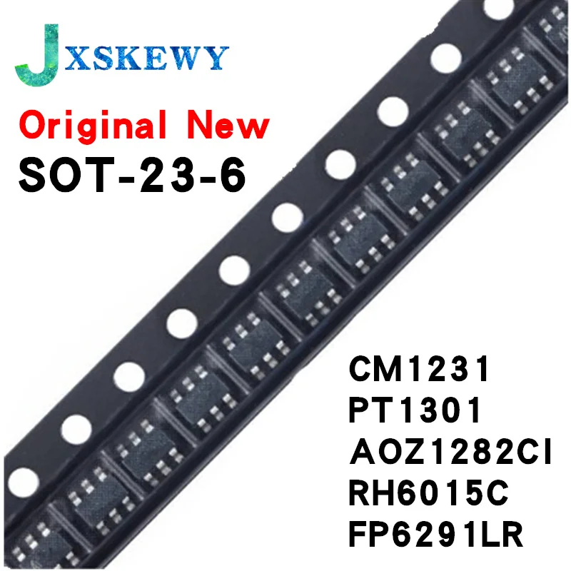 10Pcs CM1231-02SO CM1231 D312 RH6015C SOAOZ1282CI AOZ1282 AO1282CI 1282CI FP6291LR-G1 FP6291LR FP6291 SOT23-6 PT1301 1301