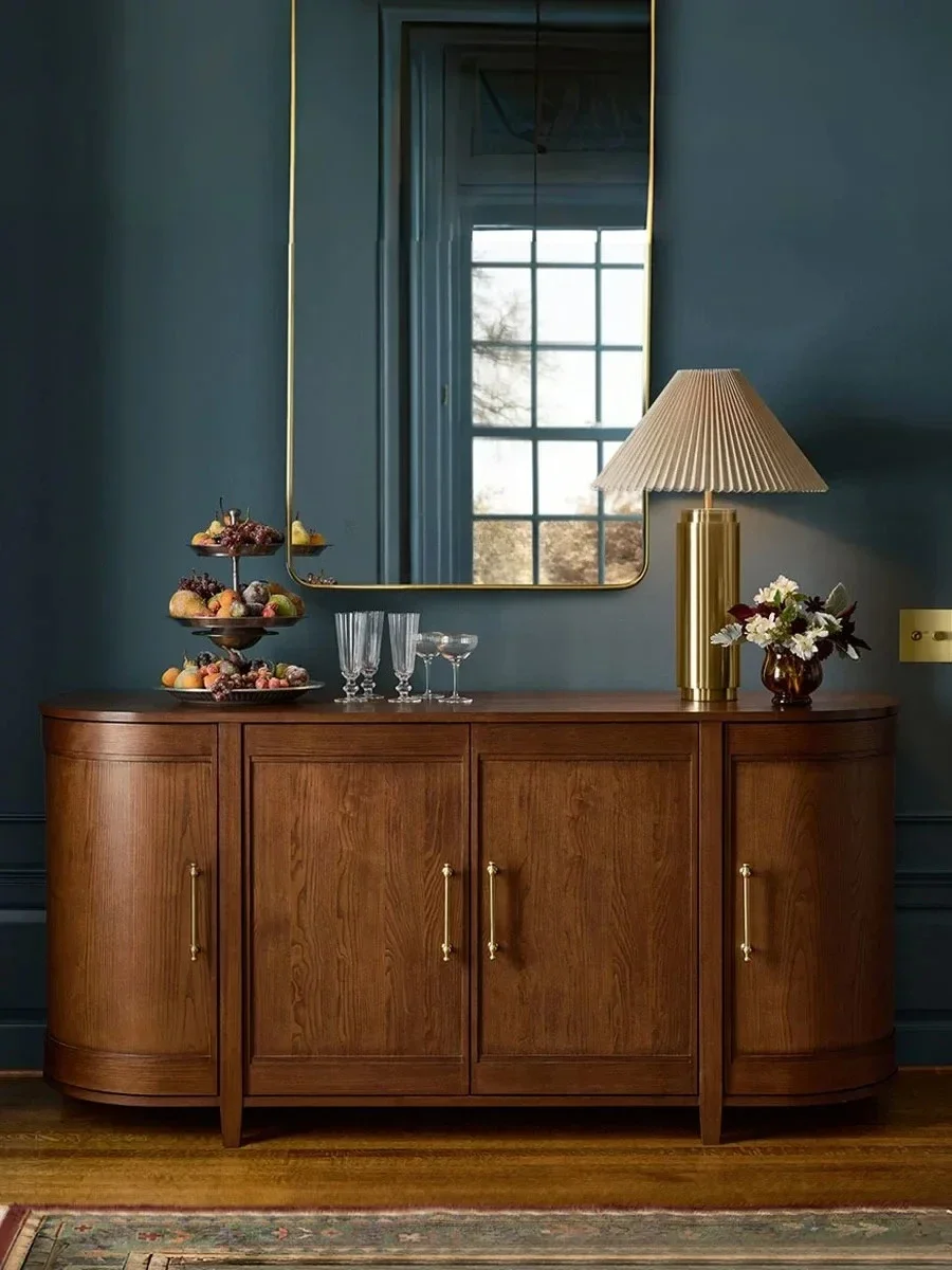 

Французский ретро-шкаф для прихожей с интегрированной системой хранения обуви, для небольших квартир, американский шкаф-витрина с перегородками