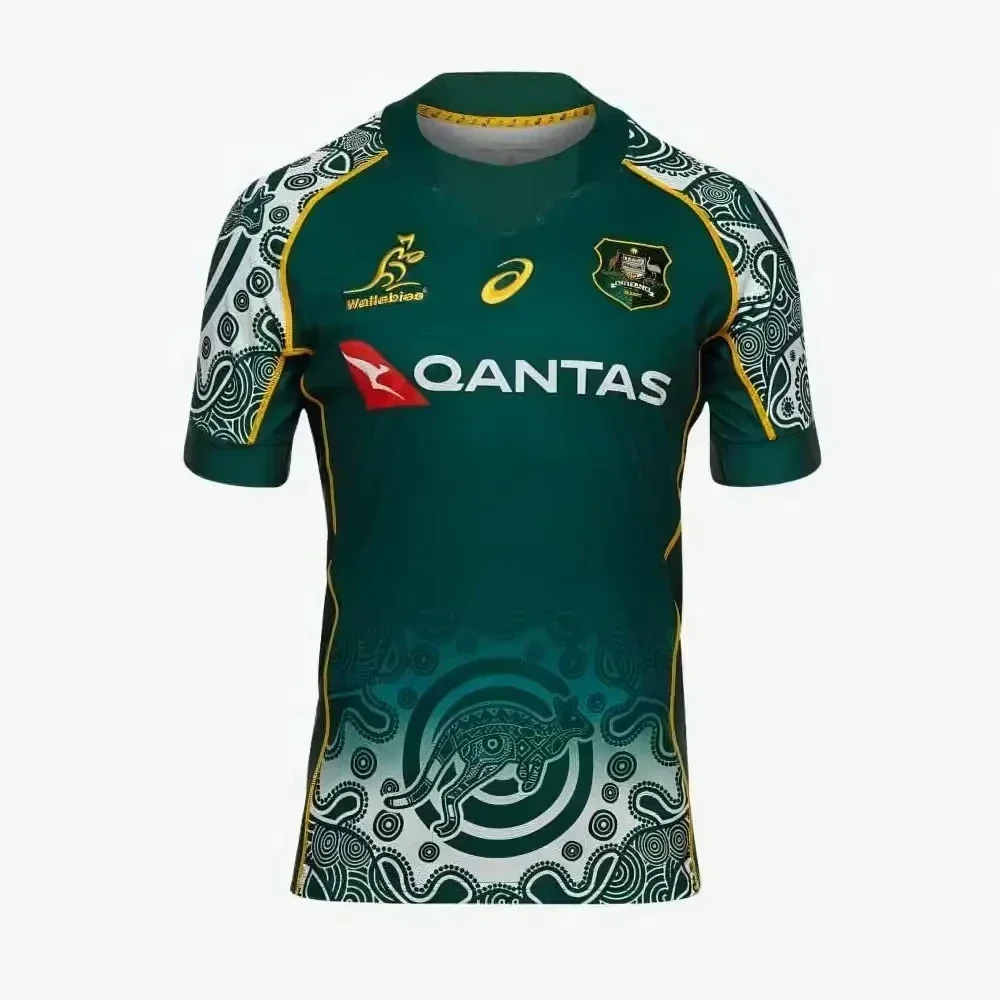 2025 Australian Rugby Jersey 3d Printing Fashion Sport T-shirt Training Wear Children’s Tee Clothing Men Women Clothes Kids Tops