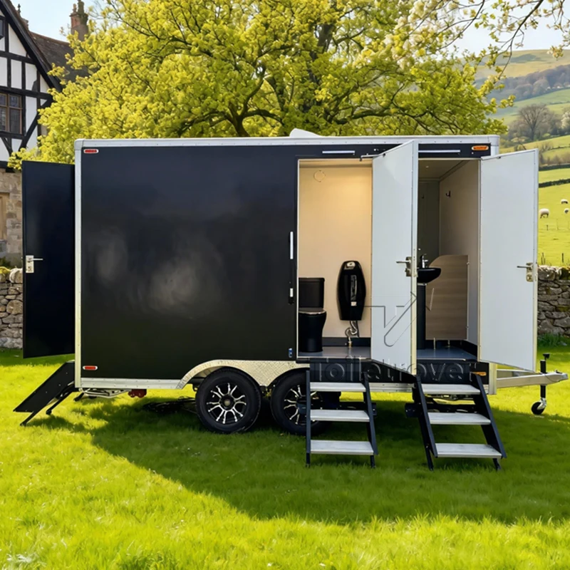 Luxury Shower Room Mobile Outdoor Shower Room Trailer Portable Restroom Toilet Moveable Toilet Trailer and Shower Trailer