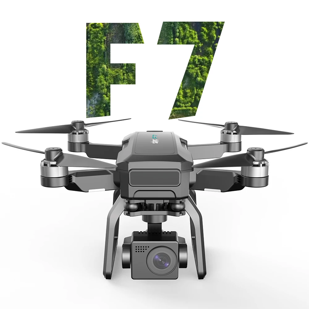 Drone 4k 2021 asli SJRC F7 PRO, pesawat nirawak kuadkopter tanpa sikat 3km Gimbal GPS pengiriman