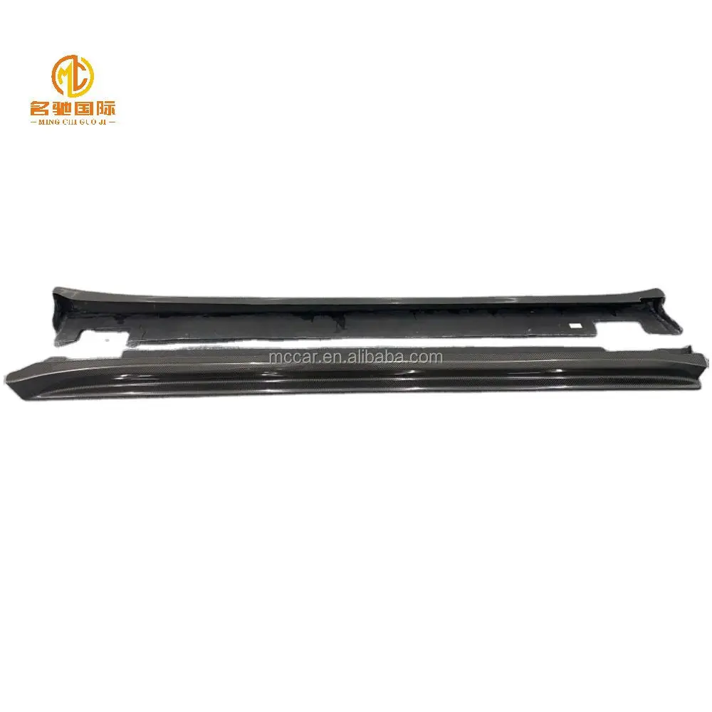 

High quality car door carbon fiber side skirts For Tesla Model X Side skirts