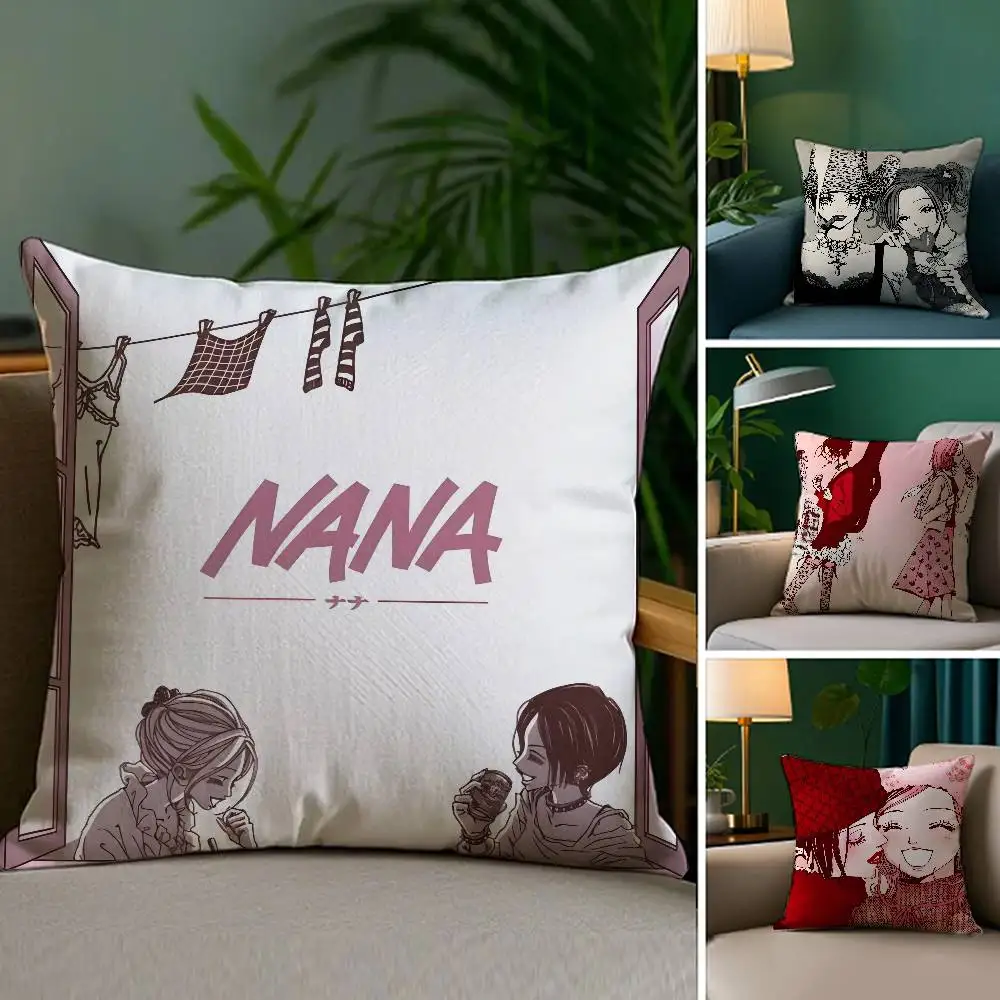 

Hot Anime Love N-NanaS Pillow Case Soft Plush Fabric Double Sided Print Decorative Home Living Room Gift Cushion
