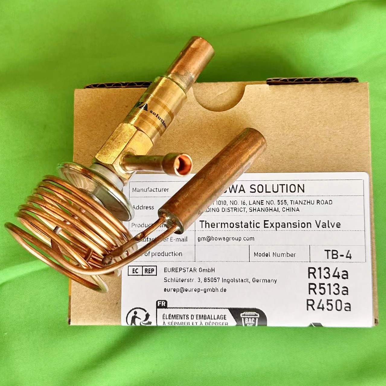 1.2KW R134a Cố Định Làm Nóng Cực Nhanh TEV Được Lắp Đặt Trong Máy Làm Kem, Sữa Làm Mát Đơn Vị laser Nước Làm Lạnh Trong Môi Trường Cao Nhiệt Độ.