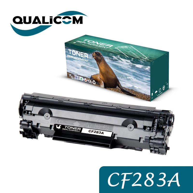 Cartouche de toner compatible Qualicom, CF283A, 83A, HP LaserJet Pro MFP, M125, M125nw, M125rnw, M127fn, M127fw, M127fp, M201n, M225dn