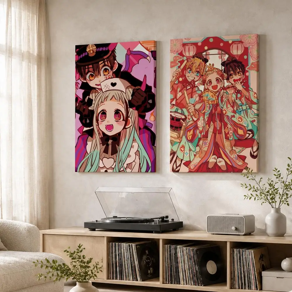 J-Jibaku Shonen Hanako-kun Framed Wall Painting Wood Framed Wall Art Print For Bedroom Living Room Hallway Office Home Decor