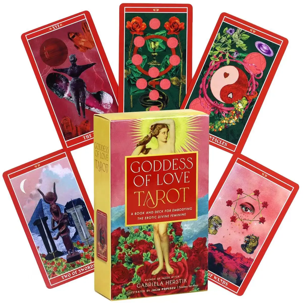 Goddess of Love Tarot Deck Card 10.3x6cm For Family Party High Quality Fortune Telling Divination Tarot Cards Deck Game