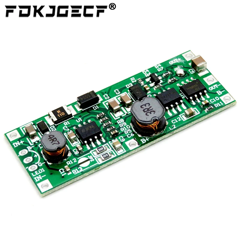 DC UPS 5-12V to 9V 12V 1A Uninterrupted Charging Module 18650 Lithium Battery Boost Step Up Power Supply Voltage Converter Board