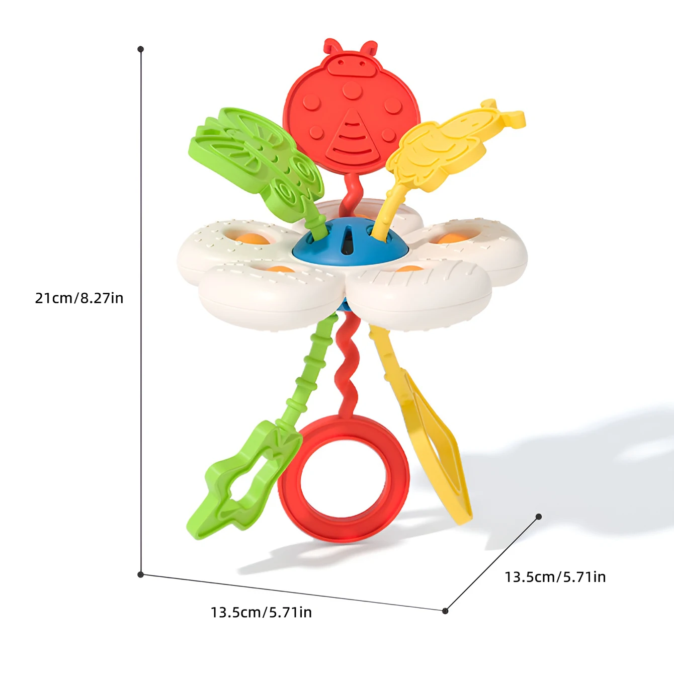 赤ちゃんのおもちゃガラガラテーブル花応援応援幼児教育インタラクティブ一口