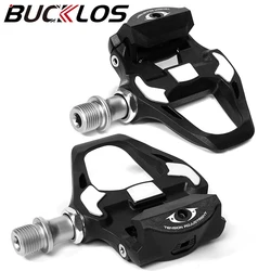 2023 New BUCKLOS R8000 Road Bike Pedals Ultralight Nylon Self-lock Pedals Fit SPD-SL 9/16'' Clipless Pedals Road Bicycle Parts