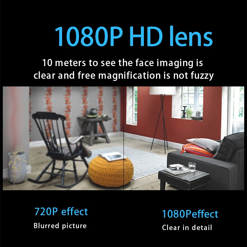 WIFI High-Definition 1080P Camera - Capable of Two-way Intercom and Mobile Tracking, Baby Monitor, Mobile Phone Remote Indoor