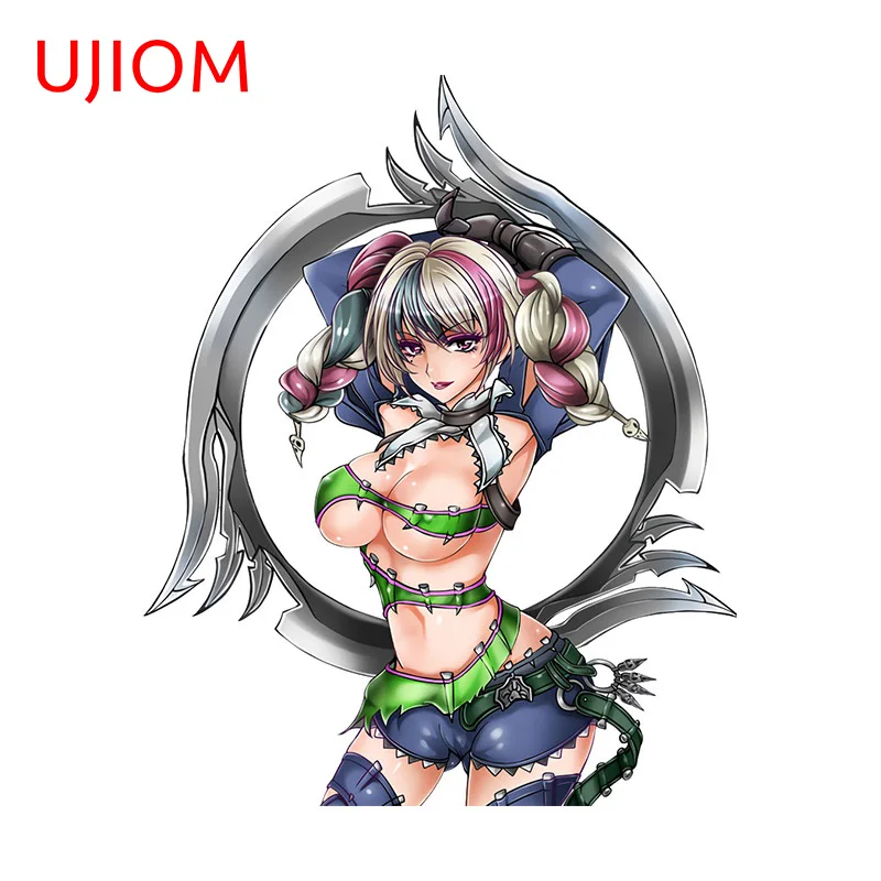 UJIOM 13cm X 10.6cm Soul Calibur Girl Wall Stickers Creativite Art DIY Home Decal Windows Amusing Graphics Refrigerator Decor