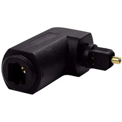 1PCS Digital Cables Audio Video Cables Digital Optical 90 Degree Audio Cable Adapter Male to Female Right Angle Toslink