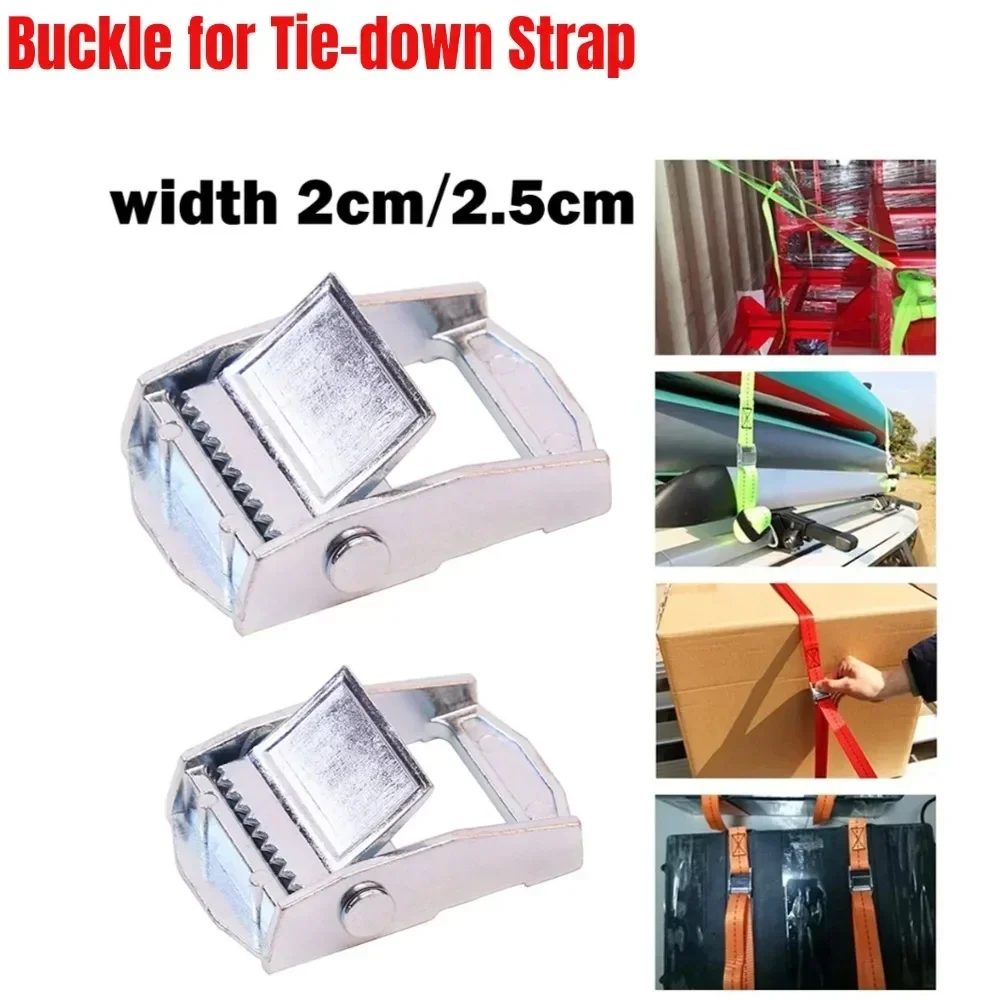 1pc 20/25mm Zinc Alloy Buckles For Heavy Duty Tie‑Down Cargoes Strap Fixed Tensioner For Case Luggage And Toolboxes