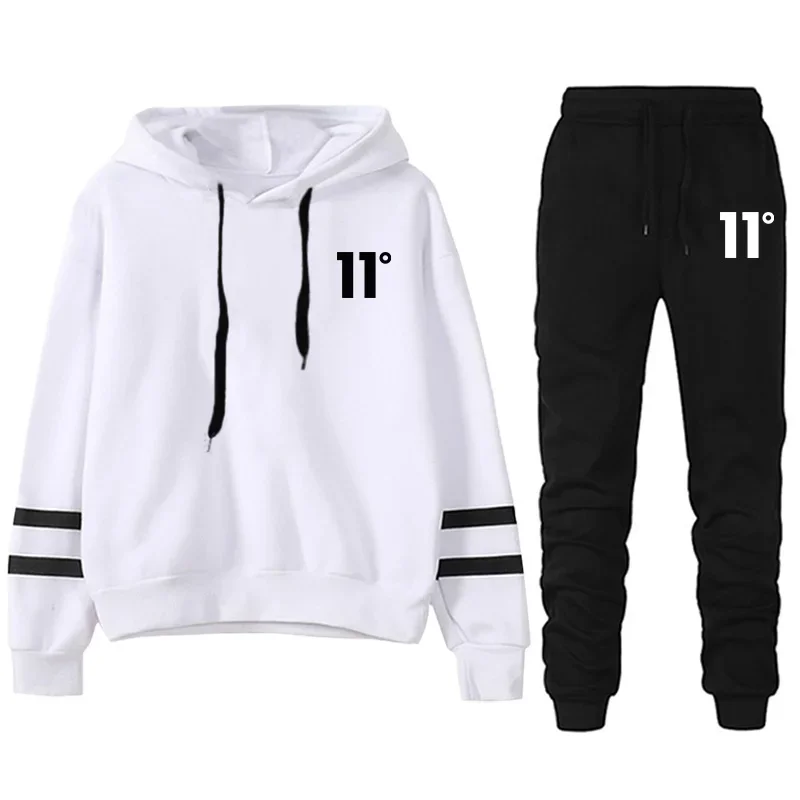 Vendite calde Moda Autunno Inverno Qualità Quotidiana Donna Tuta con cappuccio Casual Felpa a banda singola Pantaloni sportivi Comfort Outdoor