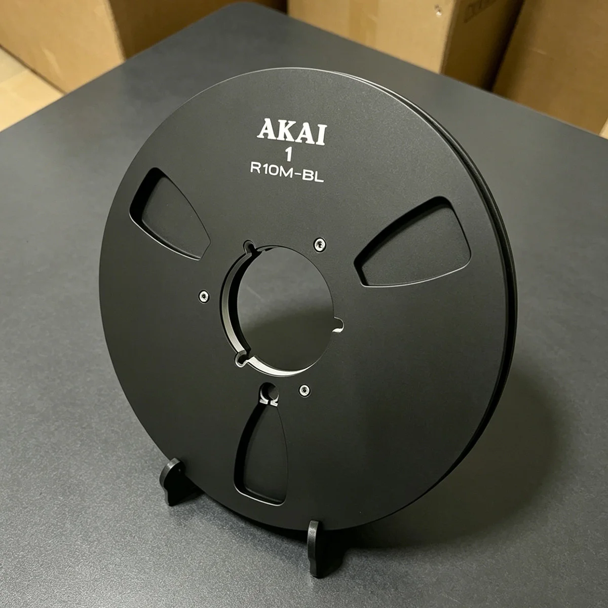 AKAI R-10M Carrete metálico vacío de 10 pulgadas, carrete de recogida de aluminio de 1/4 de pulgada para grabadora de rollo a rollo, deck de cinta de rollo abierto, audio vintage