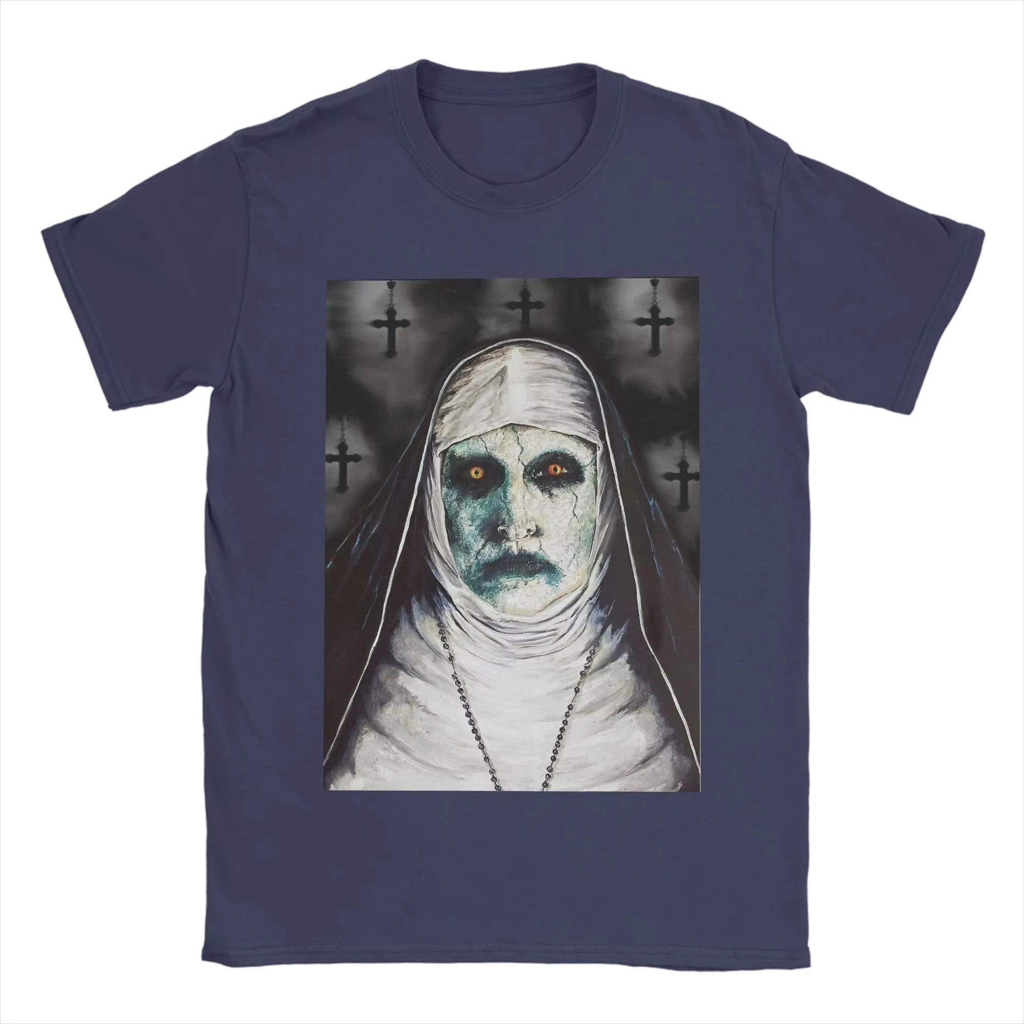 2026 الصيف Hot البيع The Conjuring Movie الرجال تي شيرت الجدة تيز قصيرة الأكمام Crewneck تي شيرت 100% القطن ملابس فريدة من نوعها بلايز #4