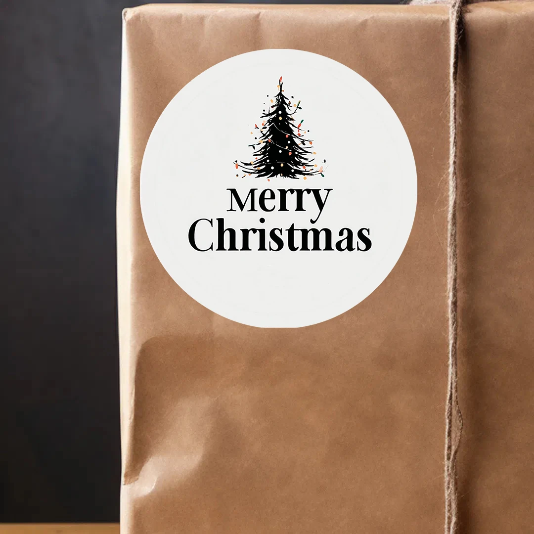 90 peças adesivos personalizados com nome de bênção e número de aniversário para embrulho de presente de festa de Natal